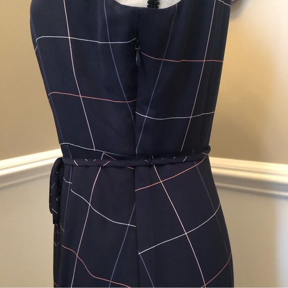 Banana Republic Blue Plaid Dress New with Tags Size 4 - Picture 5 of 7